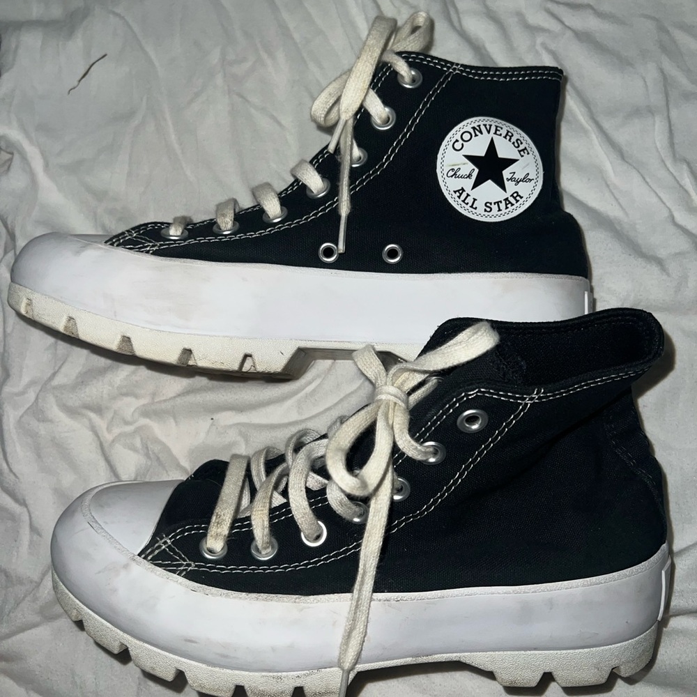 Converse Black and White High-Top Sneakers